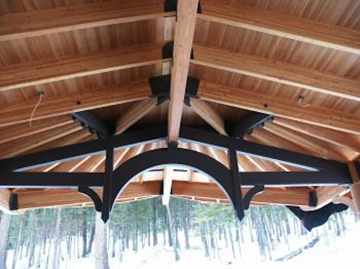 Custom fabricated metal brackets by Currier's Welding in Kalispell. MT